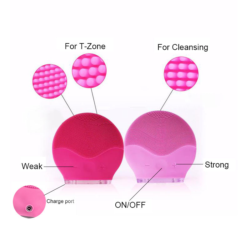brosse nettoyante visage en silicone